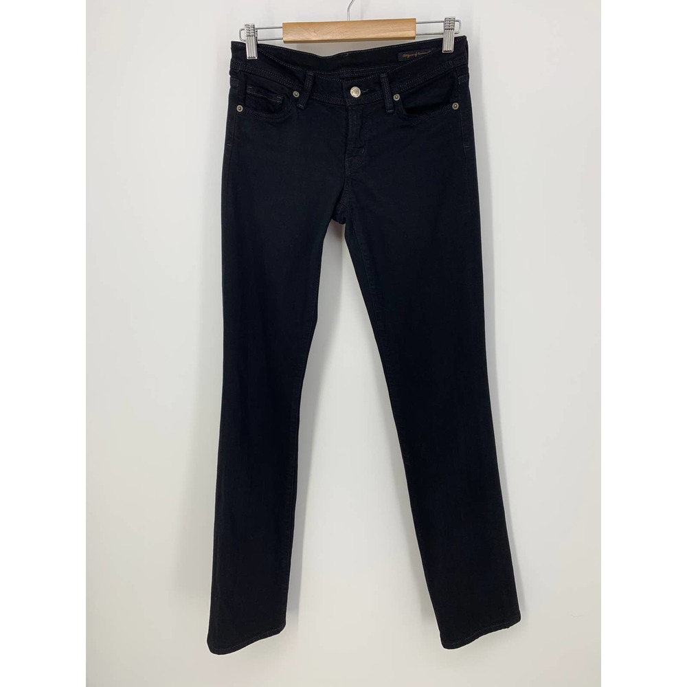 Citizens of Humanity COH Women’s 27 Black Embroidered Skull Straight Leg Jeans